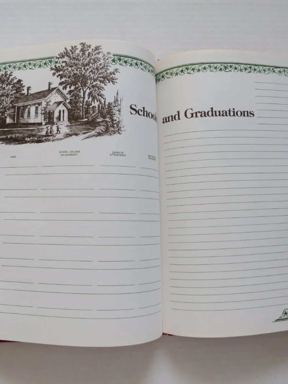 Our Family Record A History Of Our Family Red Gold Hardcover Book Vintage Unused